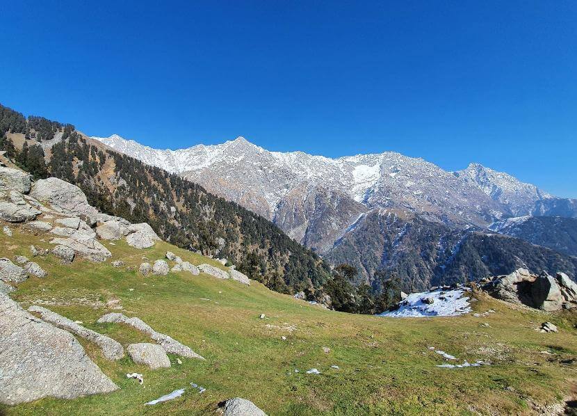 Triund popular trek in Dharamshala in December