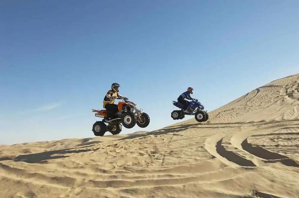 the Hunder Sand Dunes, quad biking in Nubra Valley