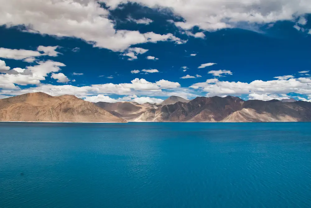 Pangong lake Leh Ladakh In January